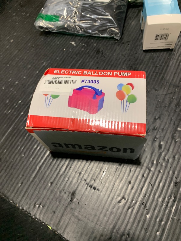 Photo 1 of FLSEPAMB Balloon Pump, Electric Balloon Pump,Portable Dual Nozzles Electric Balloon Air Pump 110V 600W, Electric Balloon Inflator with Tying Tool, Colored Ribbons for Party Decoration