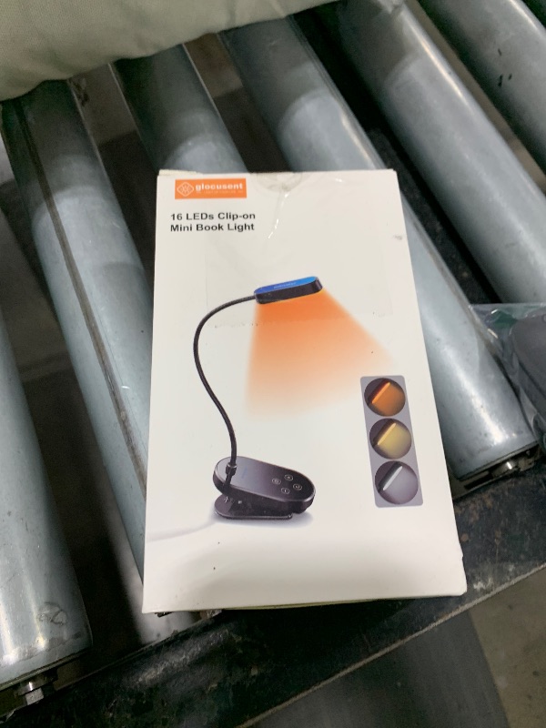 Photo 1 of Glocusent 16 LED Mini Book Light for Reading in Bed, Clip On Reading Light, Rechargeable & Long Lasting for 80+Hrs, 3 Colors & 5 Brightness Levels, Perfect Reader Gifts, Book Lovers, Kids (Black)