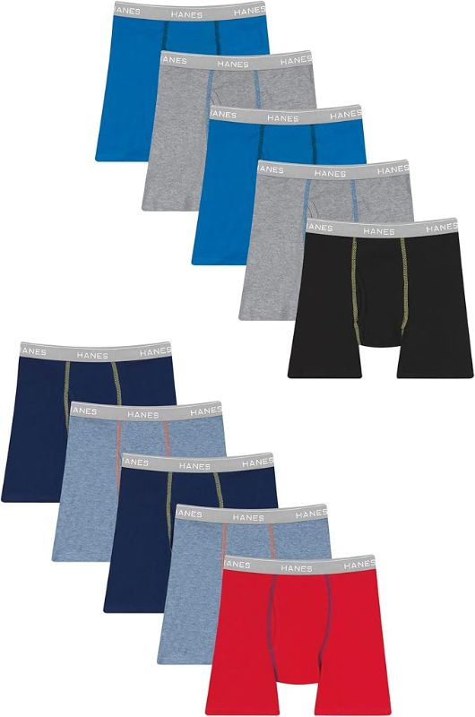 Photo 1 of Hanes Underwear Boxer Briefs, Multiple Packs Available, LARGE
