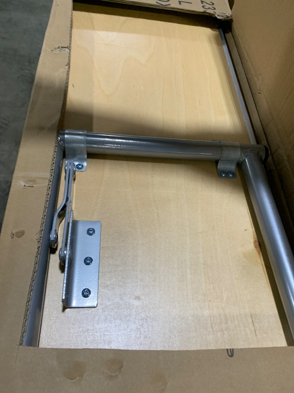 Photo 1 of Flash Furniture Amara 72" x 12" x 12" Birchwood Bar Top Riser with Folding Silver Legs, Wooden Foldable and Portable Riser for Event and Bar Tables