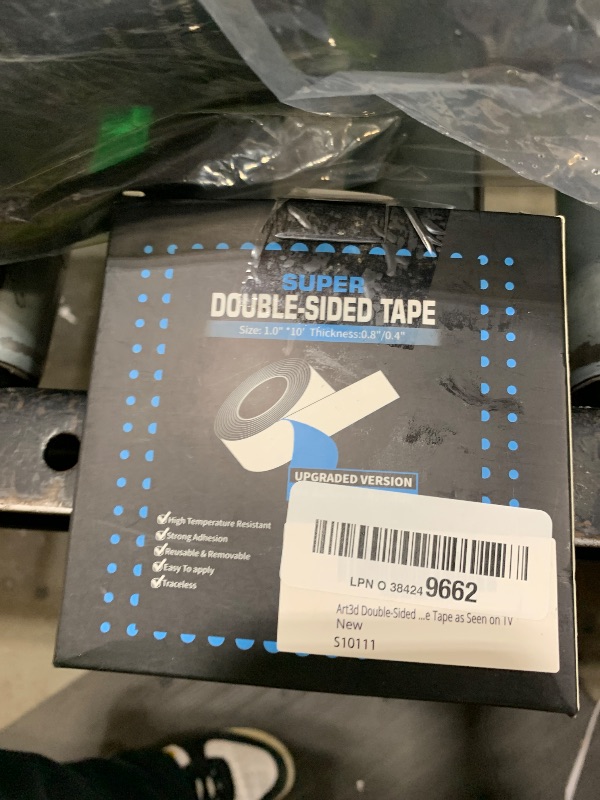 Photo 1 of Art3d Double-Sided Mounting Tape (10FT), Multipurpose Removable Adhesive Foam Tape, Transparent, Household