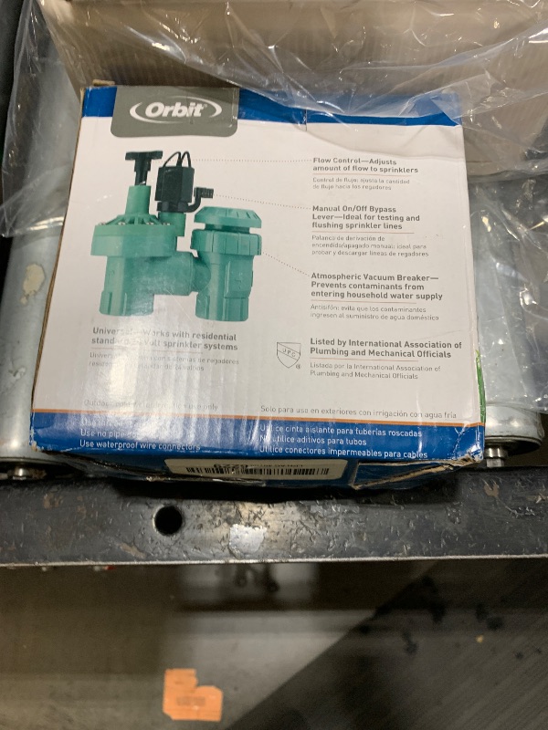 Photo 1 of Orbit 57624 1-Inch FPT 100 Series Automatic Anti-Siphon Valve with Flow Control