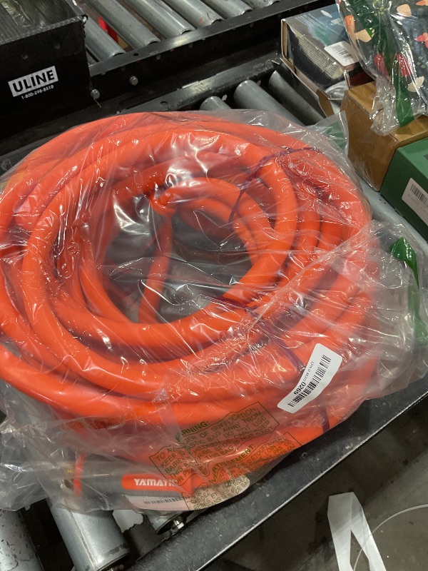 Photo 1 of YAMATIC Heavy Duty Garden Hose 5/8 in x 75 ft with Swivel Fitting, Super Flexible Water Hose, All-weather, Lightweight, Burst 600 PSI