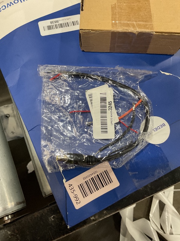 Photo 1 of 3PCS DC7909 DC8mm Power Cable, 12V 24V DC 8mm Male Plug to Bare Wire Open End Power Wire Supply Repair Cable, 16AWG DC 7.9 x 5.5mm Barrel Connector Pigtail for Solar Cell,Outdoor Power Supply(0.3m)