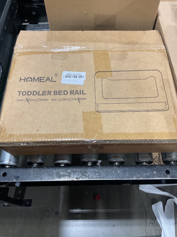 Photo 1 of HOMEAL Bed Rail for Toddlers, 59in Swing Down Baby Bed Rail Guard, Toddler Bed Rails for King Size Beds, Twin, Full, Queen, Bed Guard Rail for Toddlers, Grey