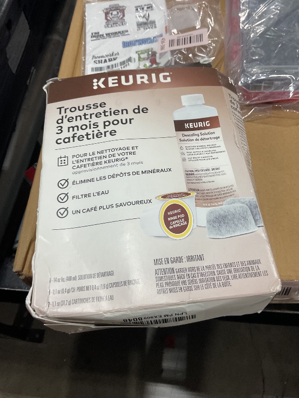 Photo 1 of Keurig 3-Month Brewer Maintenance Kit Includes Descaling Solution, Water Filter Cartridges & Rinse Pods, Compatible Classic/1.0 & 2.0 K-Cup Coffee Makers, 7 Count
