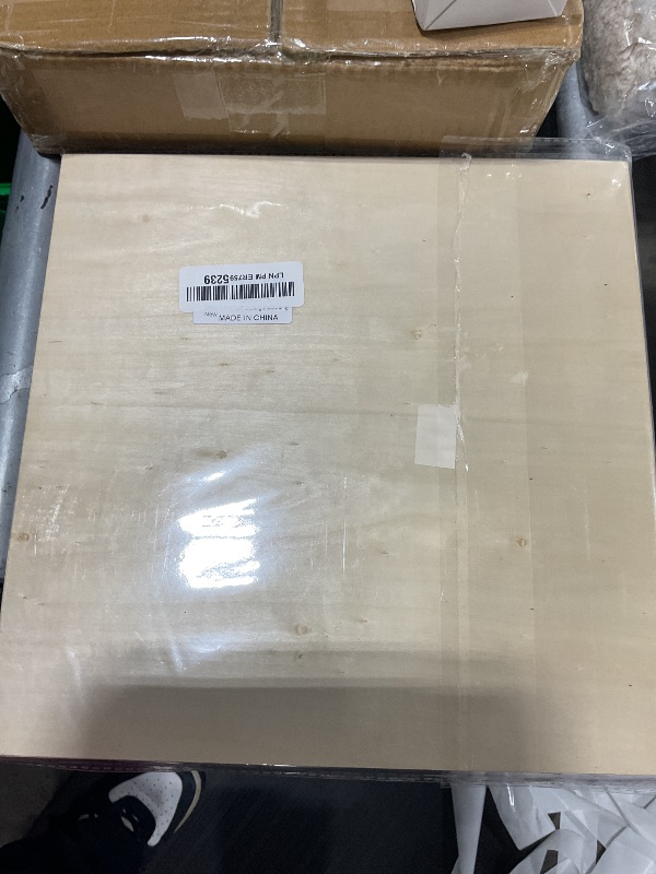 Photo 1 of DIYDEC 6 Pack Basswood Sheets 12 x 12 x 1/16 Inch Thin Wooden Sheet Unfinished Wooden Squares Boards Balsa Plywood Wood Sheets for Crafts Architectural Models Laser Cutting Wood Burning and Drawing