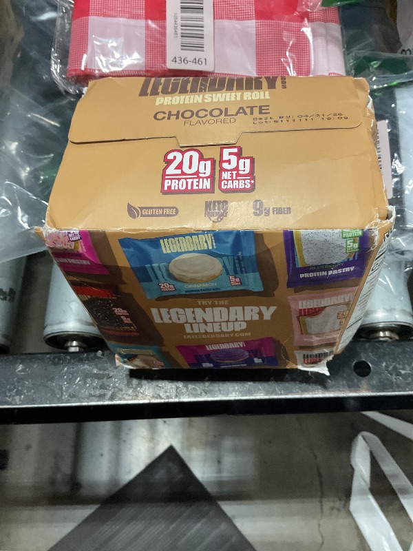 Photo 1 of Legendary Foods 20g Protein Chocolate Sweet Roll - Premium High Protien Bars, Low Carb Meal Replacement Snack, Low Glycemic Index, Gluten Free Snacks - Zero Sugar, Keto and Diabetic Friendly 4-Pack