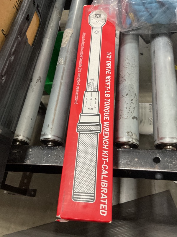 Photo 1 of UYECOVE 1/2-Inch Drive Click Torque Wrench, Torque Wrench 1/2 Drive 10-160FT.LB/13.6-217N.M with a XIPE Storage Tray, Green