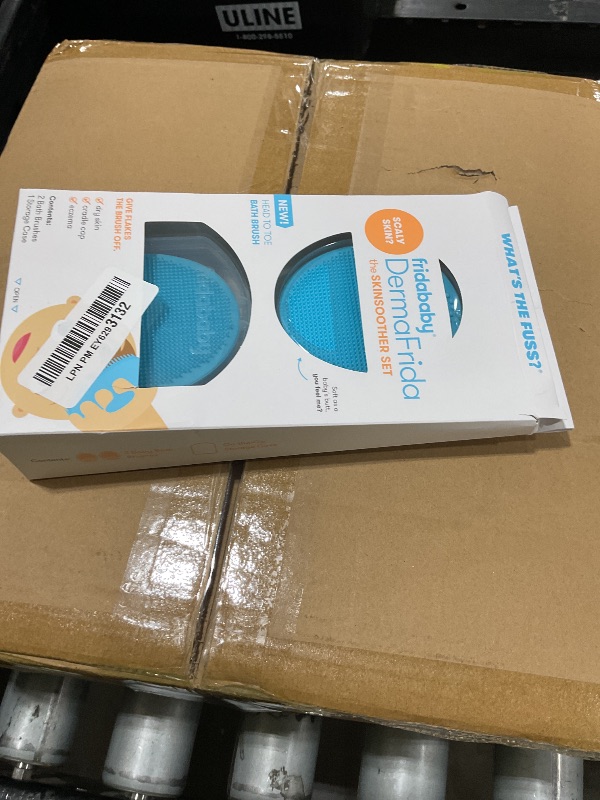 Photo 1 of Frida Baby DermaFrida The SkinSoother Baby Bath Brush, Cradle Cap Brush for Babies, Baby Essential for Dry Skin, Cradle Cap Treatment and Eczema, 2 Pack