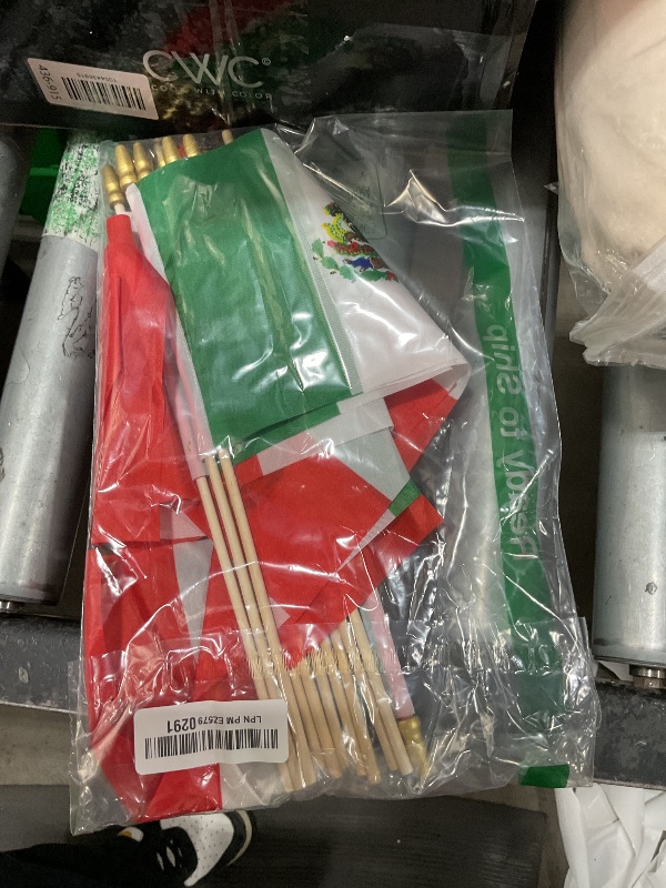 Photo 1 of TSMD Mexico Stick Flag Mexican Small Mini Hand Held Flags,5x8 Inch,12 Pack