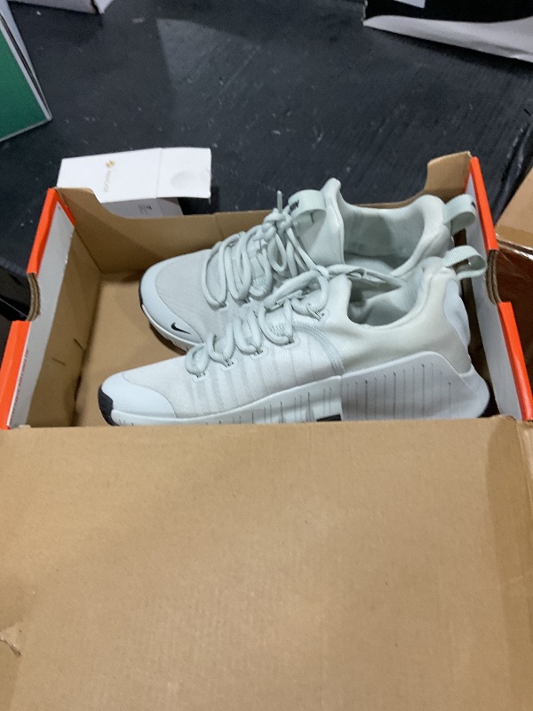 Photo 1 of Nike Free Metcon 6 Women's Workout Shoes (FJ7126-008, Light Silver/Light Silver/Black) Size 8.5
