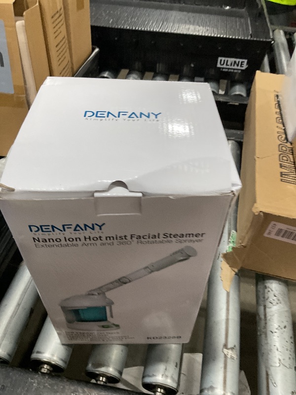 Photo 1 of Facial Steamer - DENFANY Nano Ionic Face Steamer with Extendable 360° Rotating Arm - Portable Facial Steamer for Personal Care at Home or Salon (Blue)
