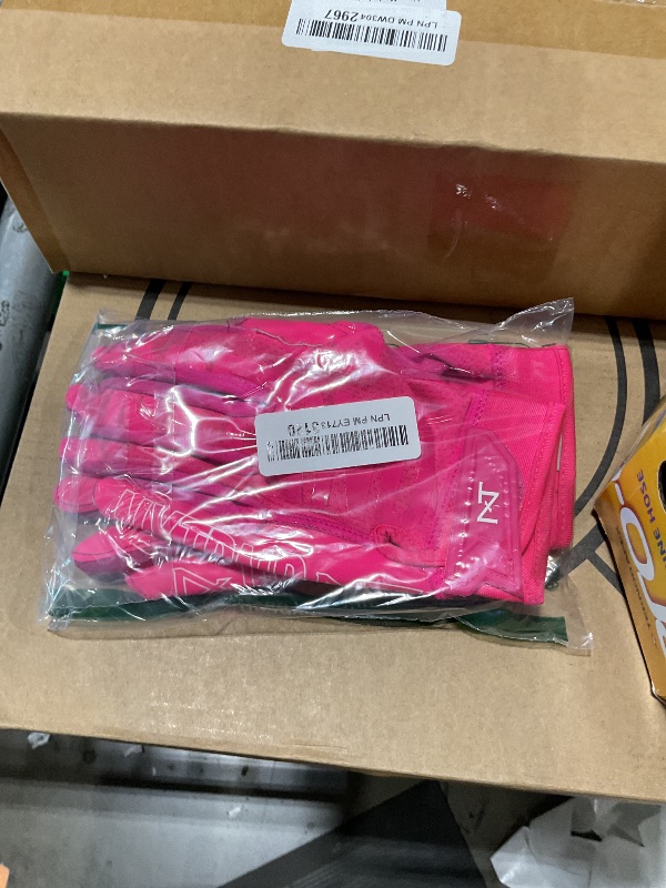 Photo 1 of Nxtrnd G2 Football Gloves, Men's Ultra Sticky Receiver Gloves (Pink, Large)