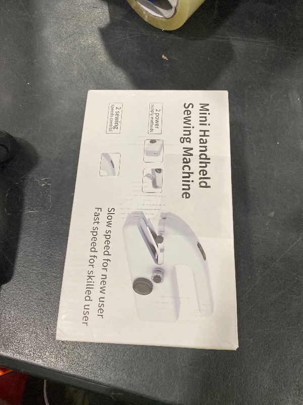 Photo 1 of Xamanabu Handheld Sewing Machine for Beginners, Portable Mini Sewing Machine with Two Speed Modes, Easy to Operate and Fast Stitch Suitable for Clothes, Fabrics and Quick Home Repairs