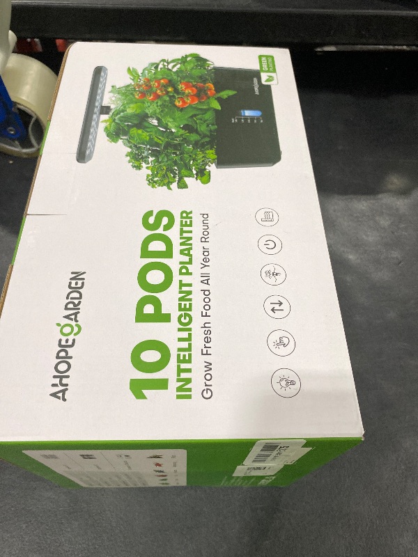 Photo 1 of Ahopegarden Indoor Garden Hydroponics Growing System: 10 Pods Plant Germination Kit Aeroponic Herb Vegetable Growth Lamp Countertop with LED Grow Light - Hydrophonic Planter Grower Harvest Lettuce