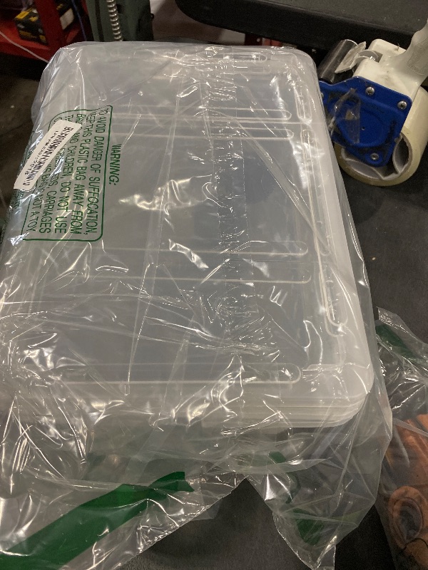 Photo 1 of Critter Keeper 2-Pack, Cricket Cage & Reptile Feeding Box 12.59"x8.66"x5.9" Transparent Portable Plastic Snake Habitat Escape-Proof Ventilated Design for Gecko, Tarantula, Scorpion, Spider, Frog