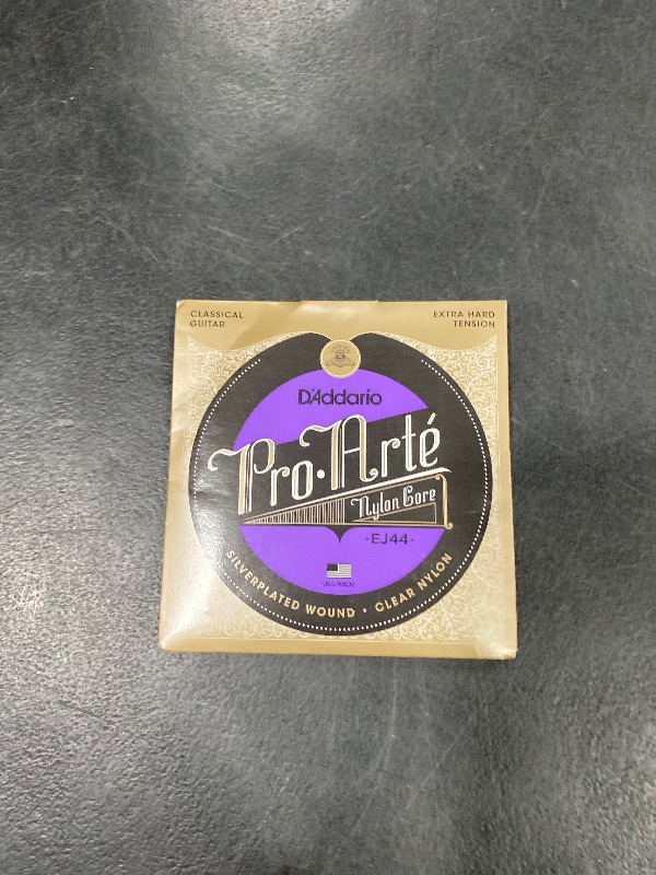 Photo 1 of D'Addario Guitar Strings - Pro-Arte Classical Guitar Strings - EJ46FF Carbon Strings - Silver Plated Wrap, Composite Dynacore, Carbon Trebles - Hard Tension