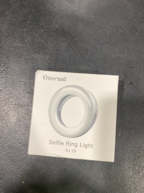 Photo 1 of Selfie Ring Light, Oternal Ring Light Rechargeable Portable Clip-on Selfie Fill Light for iPhone Android Smart Phone Photography, Camera Video, Girl Makes up