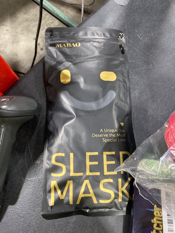 Photo 1 of MABAO Sleep Mask for Side Sleeper, Eye Mask for Sleeping Women Men, 3D Contoured Cup No Eye Pressure 100% Light Blocking Sleeping Mask with Adjustable Strap Night Blindfold Flight, Travel, Nap, Black