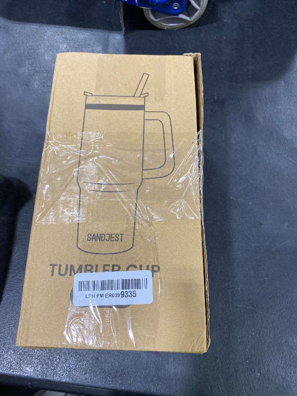 Photo 1 of SANDJEST Retirement Tumbler 40oz Stainless Steel with Handle and Straw - Happy Retirement Gifts for Coworkers & Colleagues