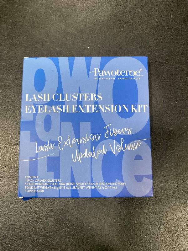Photo 1 of Pawotence Lash Extension Kit Lash Clusters Multi-types Individual Lashes Natural Bottom, Light Volume, 20D 30D Clusters Eyelash Extension Kit with Lash Bond and Seal, Lash Applicator for Self Use