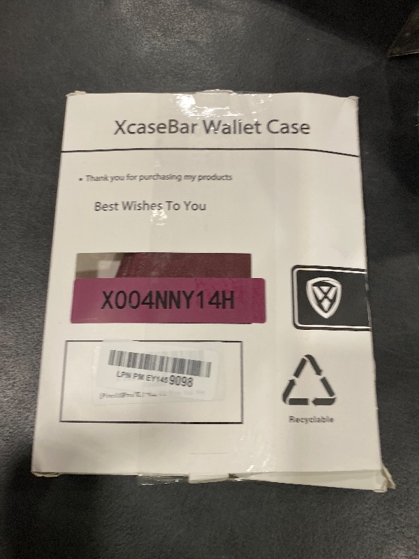 Photo 1 of XcaseBar compatible with ?Google Pixel 10 Pro XL 6.8" Wallet case with Zipper Credit Card Holder?RFID Blocking?,Flip Folio Book PU Phone case Shockproof Cover Women Men for Pixel 10ProXL case Wine Red