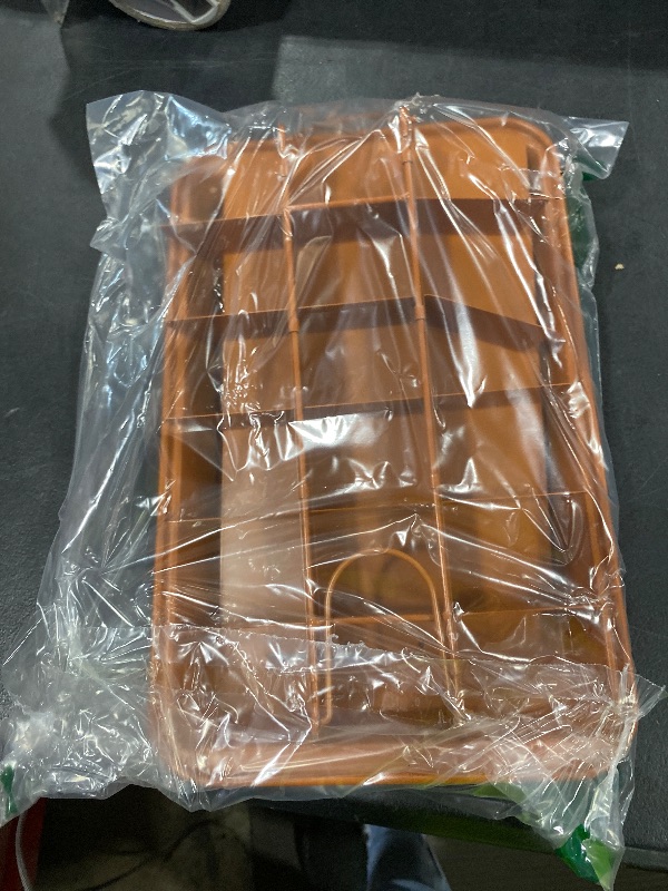 Photo 1 of Brownie Pan with Dividers Baking Tray All Edges-Only - Bite Size Baking Steel Corner Brownies Pan with Cutter, Makes 18 Pre-cut Brownies Perfect All at Once - 12 X 8 X 1.6 Inches