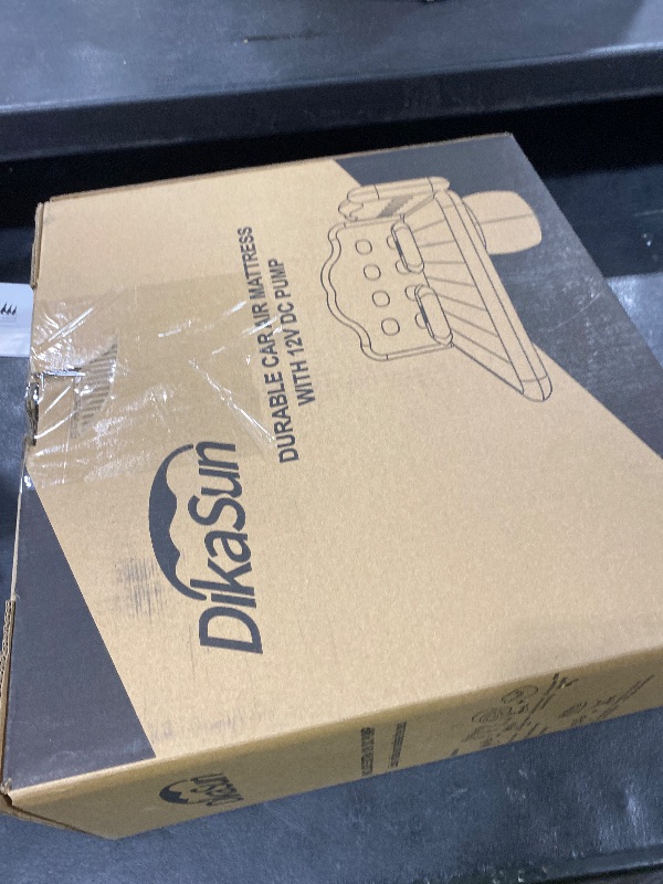 Photo 1 of DikaSun Car Air Mattress, Inflatable SUV Truck Car Camping Mattress for Back Seat, Thickened Travel Car Bed Sleeping Pad with Car Air Pump 2 Pillows (Grey)