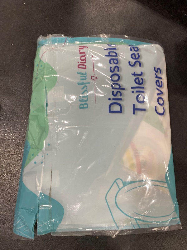 Photo 1 of Blissful Diary 20 Pcs Toilet Seat Covers Disposable for Toddlers & Adults, Extra Large Waterproof, Portable Package for Travel, Kids Potty Training