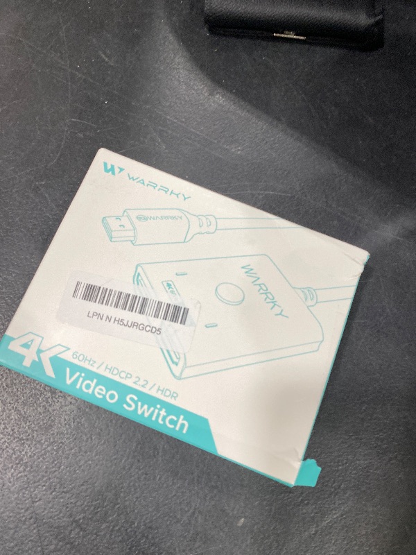 Photo 1 of HDMI Switch 2 in 1 Out 4K@60Hz, WARRKY[with 3.3ft Fixed Braided HDMI Cable, Aluminum Case, 2K@144Hz, HDCP 2.2] Bidirectional 2x1 Switcher Splitter Compatible for PS5/4, Xbox, Roku, FireStick, Switch