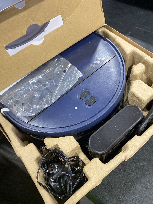 Photo 1 of Robot Vacuum and Mop Combo, 2-in-1 Mopping Robot Vacuum Cleaner with 2300Pa Suction, 2.87'' Slim Design, Wi-Fi/App/Voice Control, 3D Obstacle Avoidance&Self-Charging for Hard Floors, Carpets, Pet Hair
