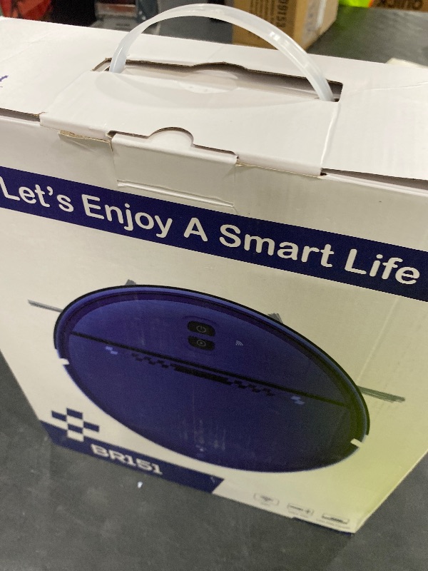 Photo 1 of Robot Vacuum and Mop Combo, 2-in-1 Mopping Robot Vacuum Cleaner with 2300Pa Suction, 2.87'' Slim Design, Wi-Fi/App/Voice Control, 3D Obstacle Avoidance&Self-Charging for Hard Floors, Carpets, Pet Hair