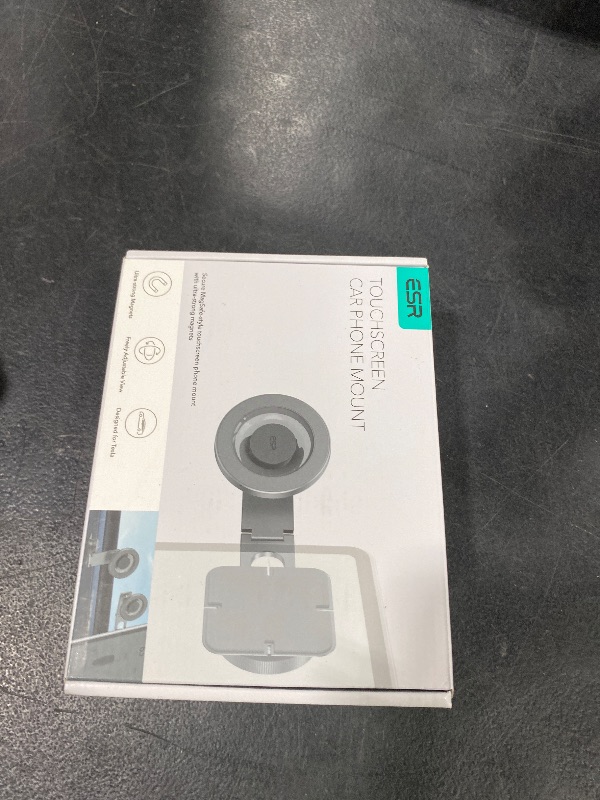 Photo 1 of ESR for MagSafe Car Mount, Car Phone Holder, Tesla Touchscreen Car Mount, Magnetic Phone Holder for Car, for iPhone 17/16/16e/15/14/13/12, S25, Pixel 10, Charging Not Supported(2 Metal Rings Included)