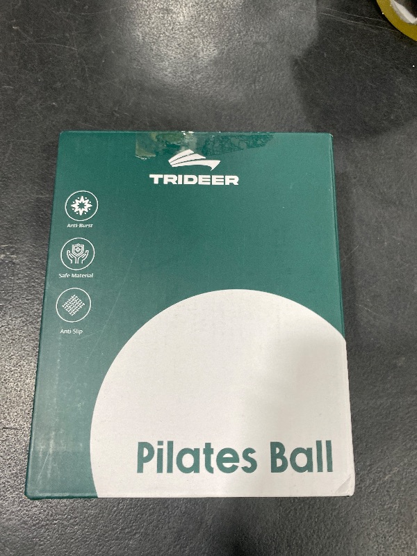 Photo 1 of Trideer Pilates Ball 7-8 in with Pump, Small Exercise Therapy Ball for Yoga, Barre, Core Strength, AB Workouts, Physical Therapy