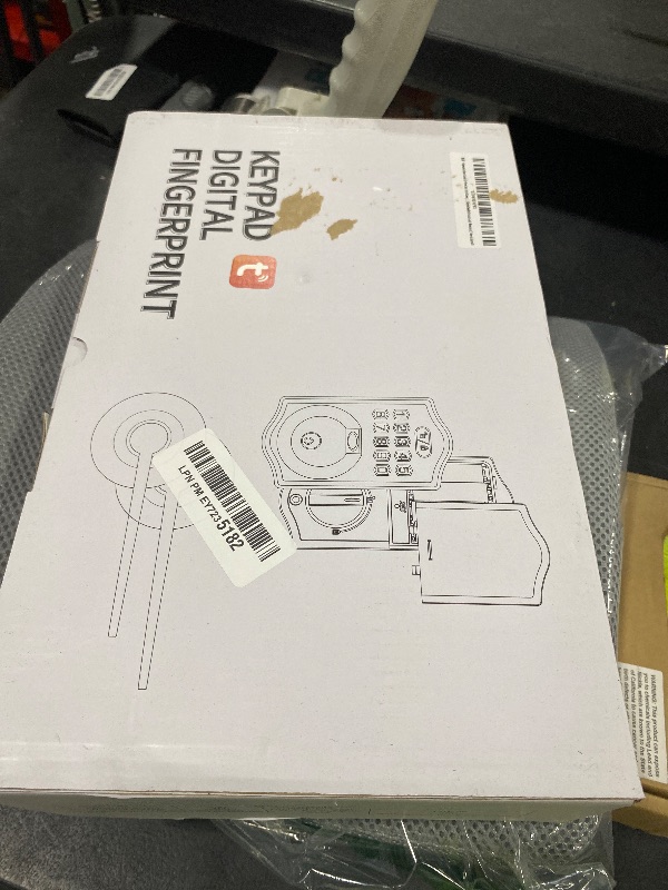 Photo 1 of keyless Entry Door Lock deadbolt with Handle Set- Front Door Fingerprint Smart Locks with 2 Lever Handles-Electronic Keypad Code Deadbolt -App Control, Digital Password,Auto Lock,Easy to Install