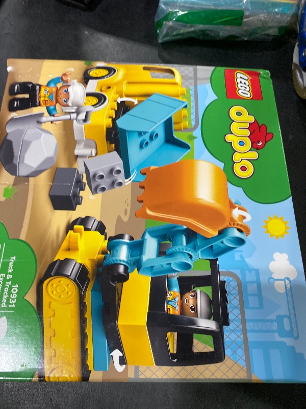 Photo 1 of LEGO DUPLO Town Truck & Tracked Excavator Toddler Building Blocks - Learning & Education Construction Toys for Preschool - Birthday Gift for 2-3 Year Old Boys & Girls - 10931