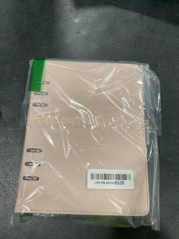 Photo 1 of Oxford 6-Ring Professional Notebook, 7 x 9 Inch, Refillable Notebook, Writing Journal, Ivory Paper, 100 Sheets, Blush Pink Faux Leather Cover (90005)
