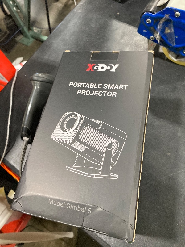 Photo 1 of Smart Mini Projector XGODY Gimbal5 Android 11 Full HD Projector Native 1080P 4K Support 5G WiFi 6 Bluetooth 5.0 Home Movie Projector Electric Focu Auto Keystone 180 Rotating For PC/Lap/PS5 Dull Black