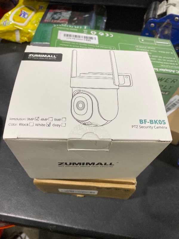 Photo 1 of ZUMIMALL 3MP Security Camera Outdoor - 360° PTZ Auto Tracking | 24/7 Recording Wired Power, 2.4G/5G Wireless WiFi | Motion & Noise Detection, Color Night Vision, 2-Way Audio | Compatible with Alexa