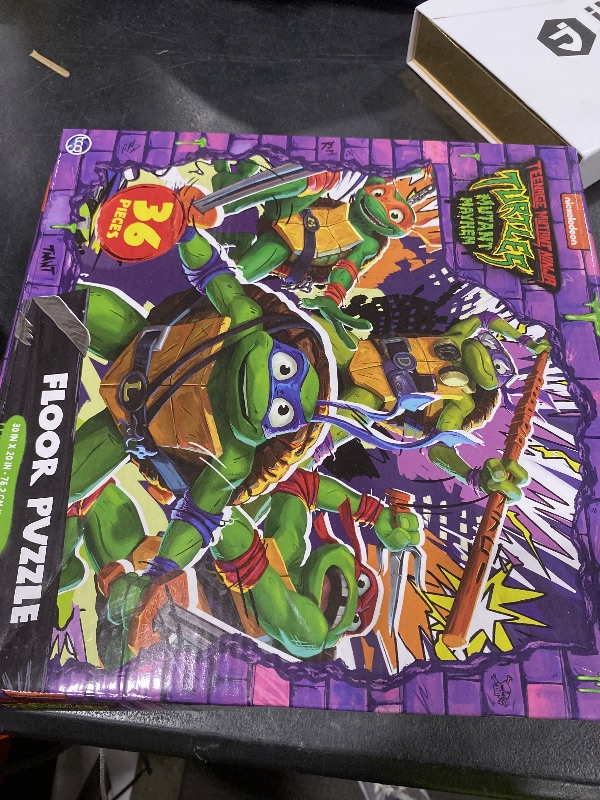 Photo 1 of Teenage Mutant Ninja Turtles Floor Puzzle for Kids Set - Bundle with 36 Piece TMNT Floor Puzzle Plus Stickers, More | Teenage Mutant Ninja Turtles Puzzles for Kids Ages 4-8