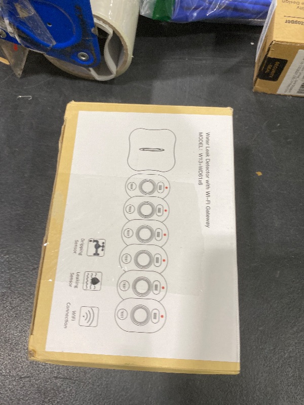 Photo 1 of WiFi Water Leak Detector for Home with App Notification, 1 Gateway + 6 WD61 Sensor, 120dB Water Flood/Drip Alarm for Basement/Kitchen/Bathroom/Toilet/Laundry Room, Sink/Drain/Pipe/Faucet Leakage Alert