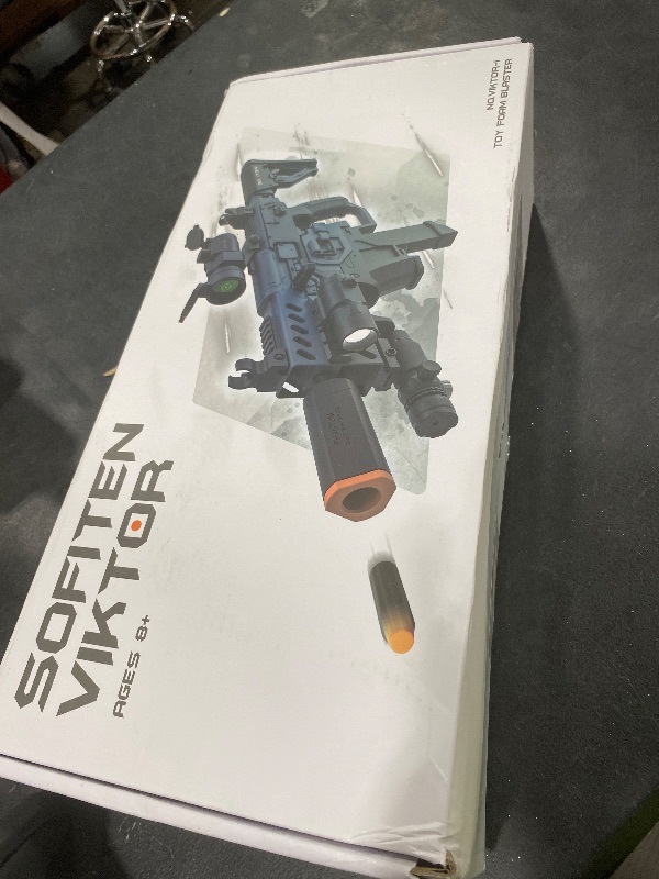 Photo 1 of Sofiten Toy  Automatic Sniper Rifle with Tactical Vest Kit, Scope. Toy Foam Blaster Dart Toys with 120 Darts, IR and Flashlight. The Shooting Activity Game for Kids Age 8+