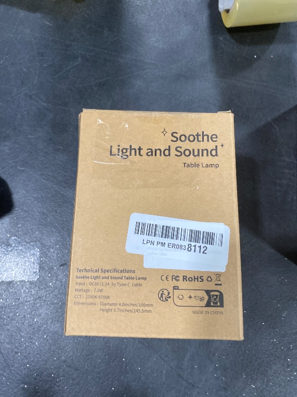 Photo 1 of Baby Night Light, VIPDEER White Noise Sound Machine for Baby Sleeping, 12 Colors Night Light for Nursery, 19 Smoothing Sleep Sounds, Time Display