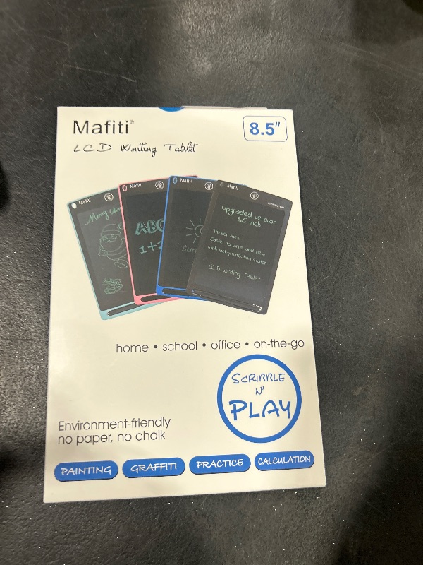 Photo 1 of Mafiti LCD Writing Tablet 8.5 Inch Electronic Writing Drawing Pads Portable Doodle Board Gifts for Kids Office Memo Home Whiteboard Blue