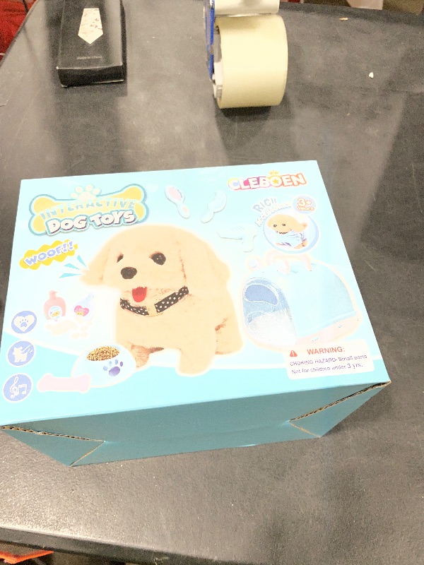 Photo 1 of Cleboen 14pcs Robot Dog Toys for Kids Girls Boys 3-6, Realistic Electronic Interactive Plush Toy Dog with Walk & Bark, Pretend Play Puppy Pet Care Playset, 3 4 5 6 Year Old Girl Birthday Gift Ideas