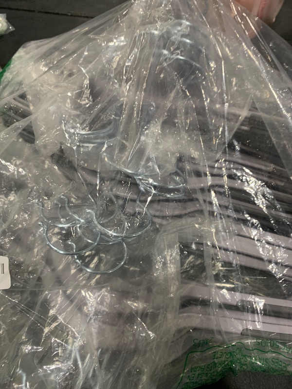 Photo 1 of SONGMICS Clothes Hangers, Pack of 50 Plastic Coat Hangers, Space-Saving, Light Gray and Dark Gray UCRF50G