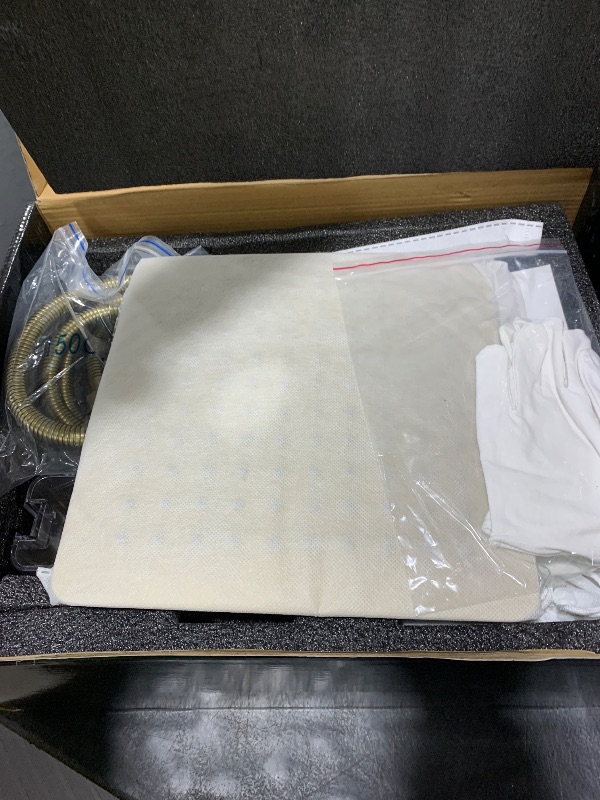 Photo 1 of Shower Faucet Set with Hydro Power Temperature Display, Shower System Bathroom 10 Inches Shower Head with Handheld Spray, Wall Mounted Shower Fixtures with Shower Valve and Trim Kit, Brushed Gold