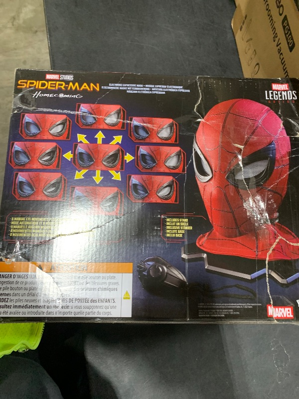 Photo 1 of SPIDER-MAN Marvel Legends Series Homecoming Electronic Expressive Mask, Premium Interactive Roleplay Gear for Adults