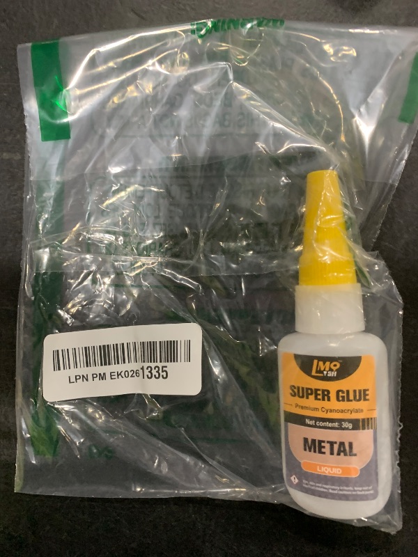 Photo 1 of Metal Super Glue Liquid, Clear Instant Cyanoacrylate Adhesive for Metal Repair, All Purpose CA Glue for Shoe Ceramic Repair Plastic Leather Glass Wood Pottery Aquarium Porcelain Fletching Waterproof